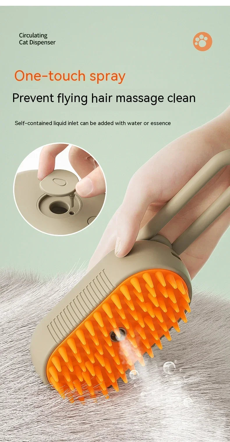 3-in-1 Steam Grooming Brush for Dogs and Cats – Maison Camille Pets