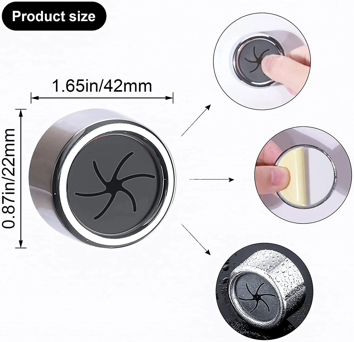 Lot de 3 Clips muraux sans perçage pour torchons et gants de cuisine – Lot de supports de rangement