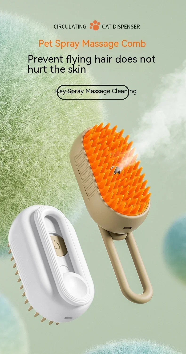 3-in-1 Steam Grooming Brush for Dogs and Cats – Maison Camille Pets