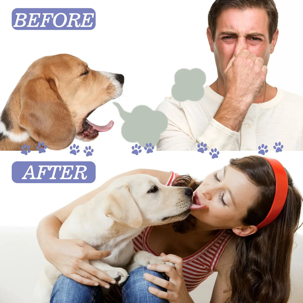 Pet Teeth Cleaning Spray for Dogs and Cats – Tartar Remover, Fresh Breath, Oral Care