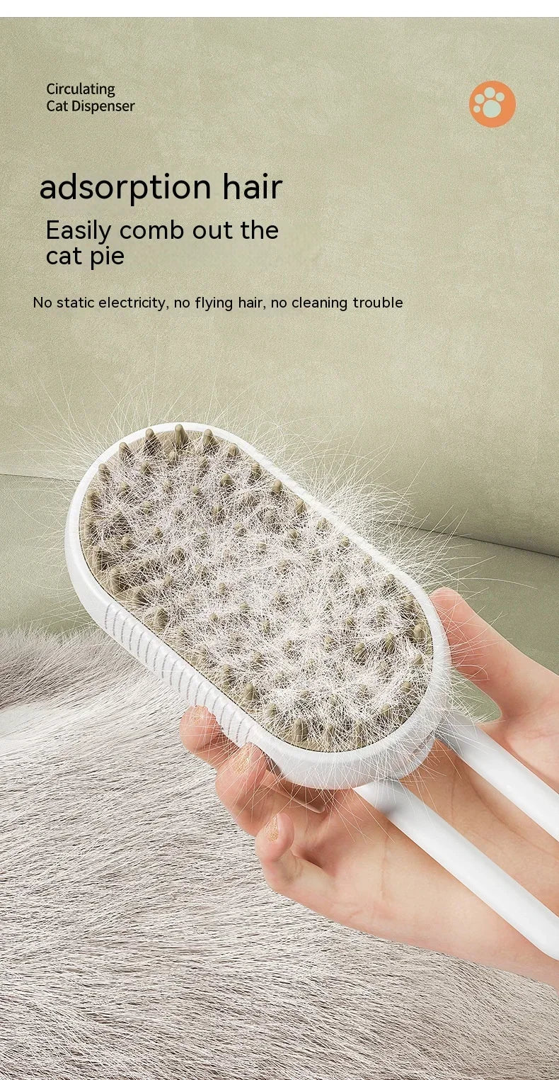 3-in-1 Steam Grooming Brush for Dogs and Cats – Maison Camille Pets