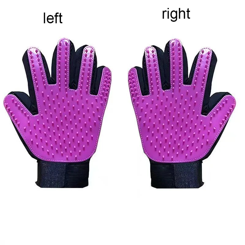 Silicone Grooming Glove for Dogs and Cats – Deshedding Massage Brush