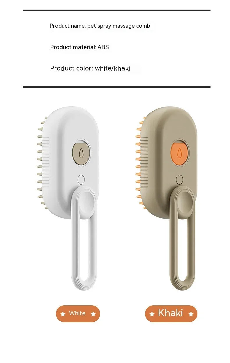 3-in-1 Steam Grooming Brush for Dogs and Cats – Maison Camille Pets