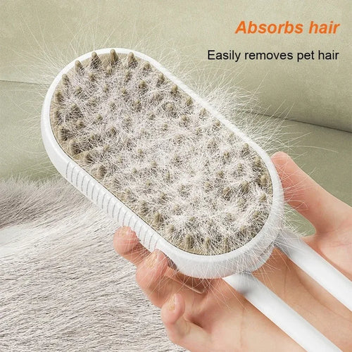 3-in-1 Steam Grooming Brush for Dogs and Cats – Maison Camille Pets