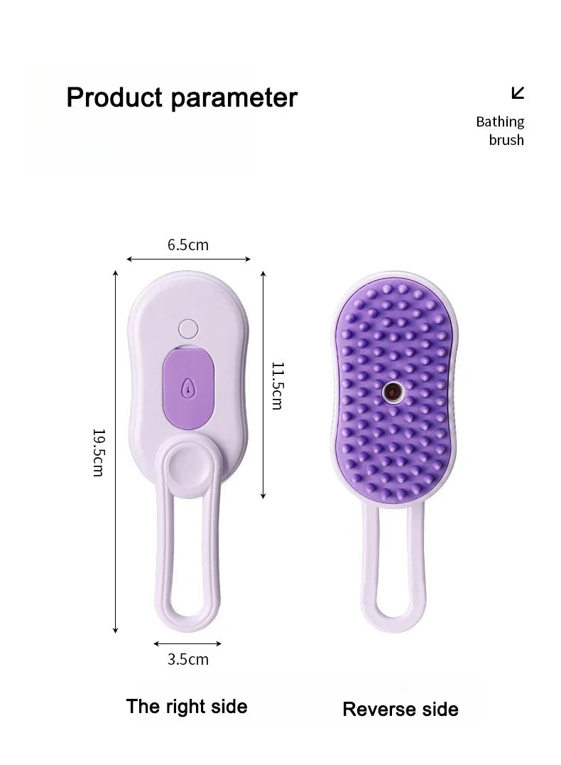 3-in-1 Steam Grooming Brush for Dogs and Cats – Maison Camille Pets