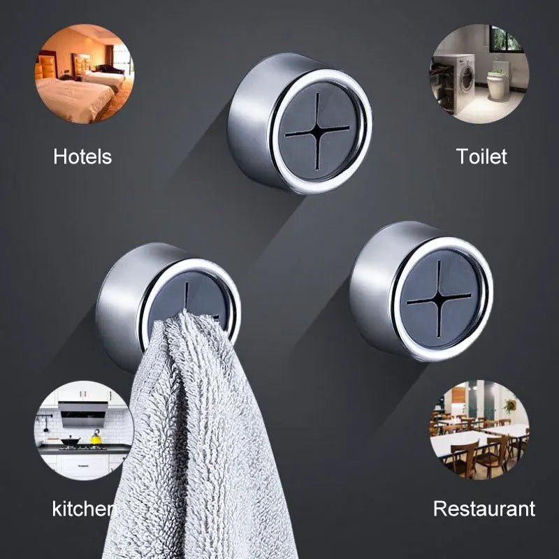 Lot de 3 Clips muraux sans perçage pour torchons et gants de cuisine – Lot de supports de rangement
