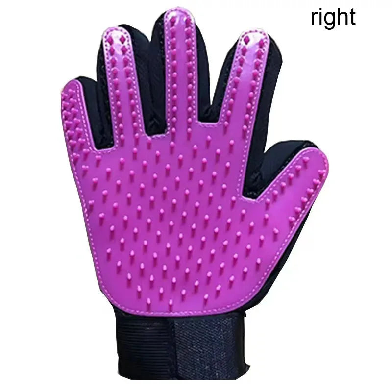 Silicone Grooming Glove for Dogs and Cats – Deshedding Massage Brush