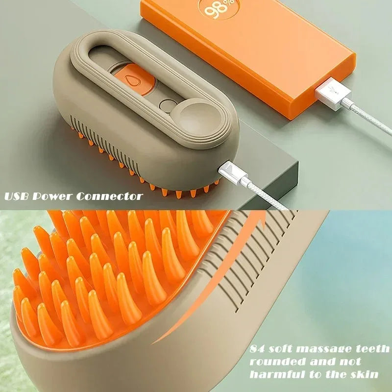 3-in-1 Steam Grooming Brush for Dogs and Cats – Maison Camille Pets