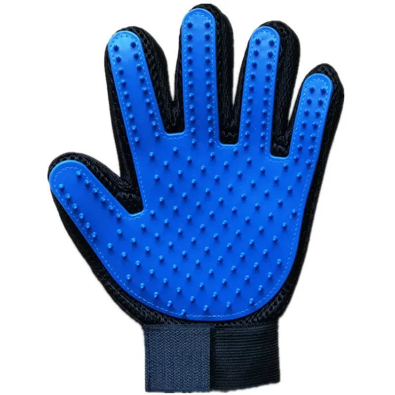 Silicone Grooming Glove for Dogs and Cats – Deshedding Massage Brush