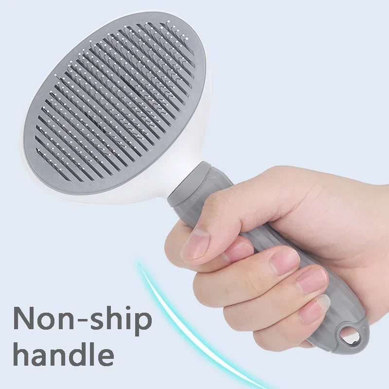 Stainless Steel Pet Hair Remover Brush for Dogs and Cats – Professional Deshedding Grooming Tool