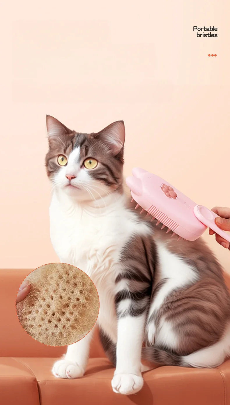 3-in-1 Steam Grooming Brush for Dogs and Cats – Maison Camille Pets