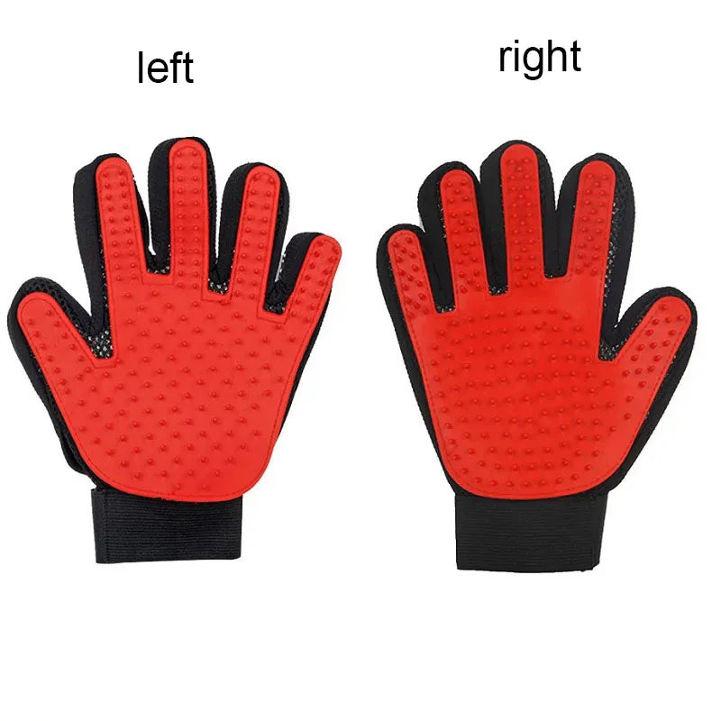 Silicone Grooming Glove for Dogs and Cats – Deshedding Massage Brush
