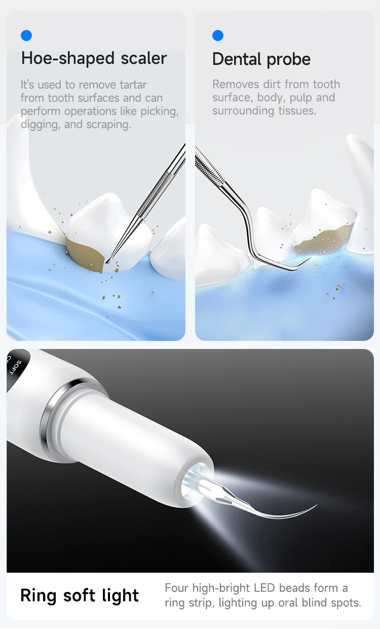 Ultrasonic Dental Scaler for Dogs and Cats – 5 Cleaning Modes, Pet Teeth Cleaning Kit