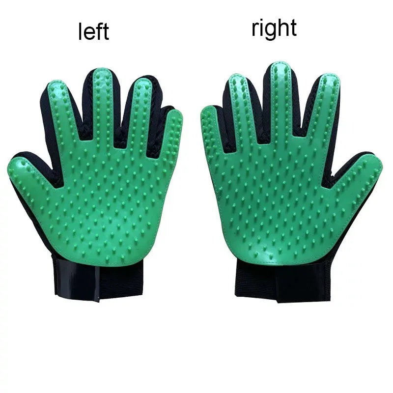 Silicone Grooming Glove for Dogs and Cats – Deshedding Massage Brush
