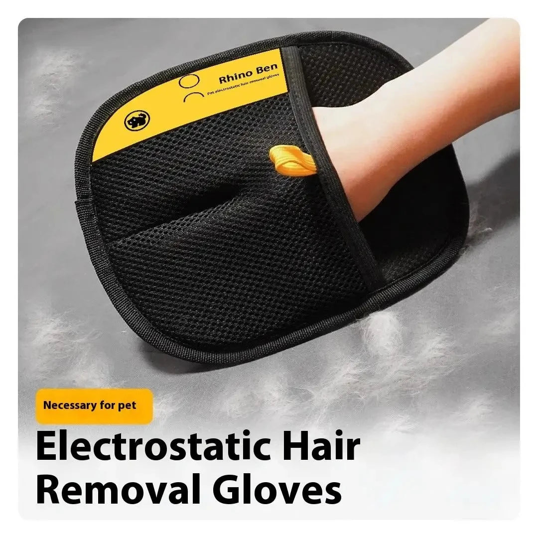 Silicone Grooming Glove for Dogs and Cats – Deshedding Massage Brush