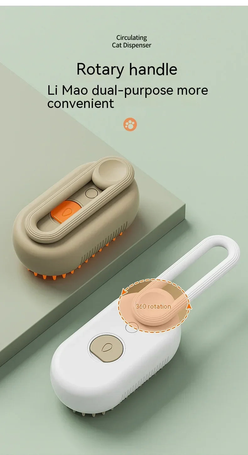 3-in-1 Steam Grooming Brush for Dogs and Cats – Maison Camille Pets