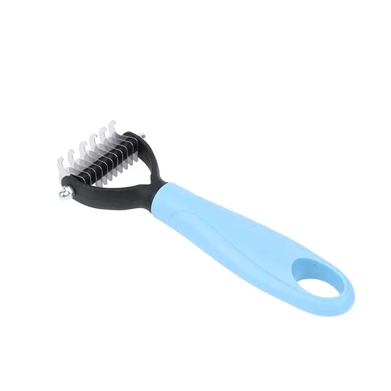 Brosse démêlante et anti-mue 2-en-1 pour chiens et chats
